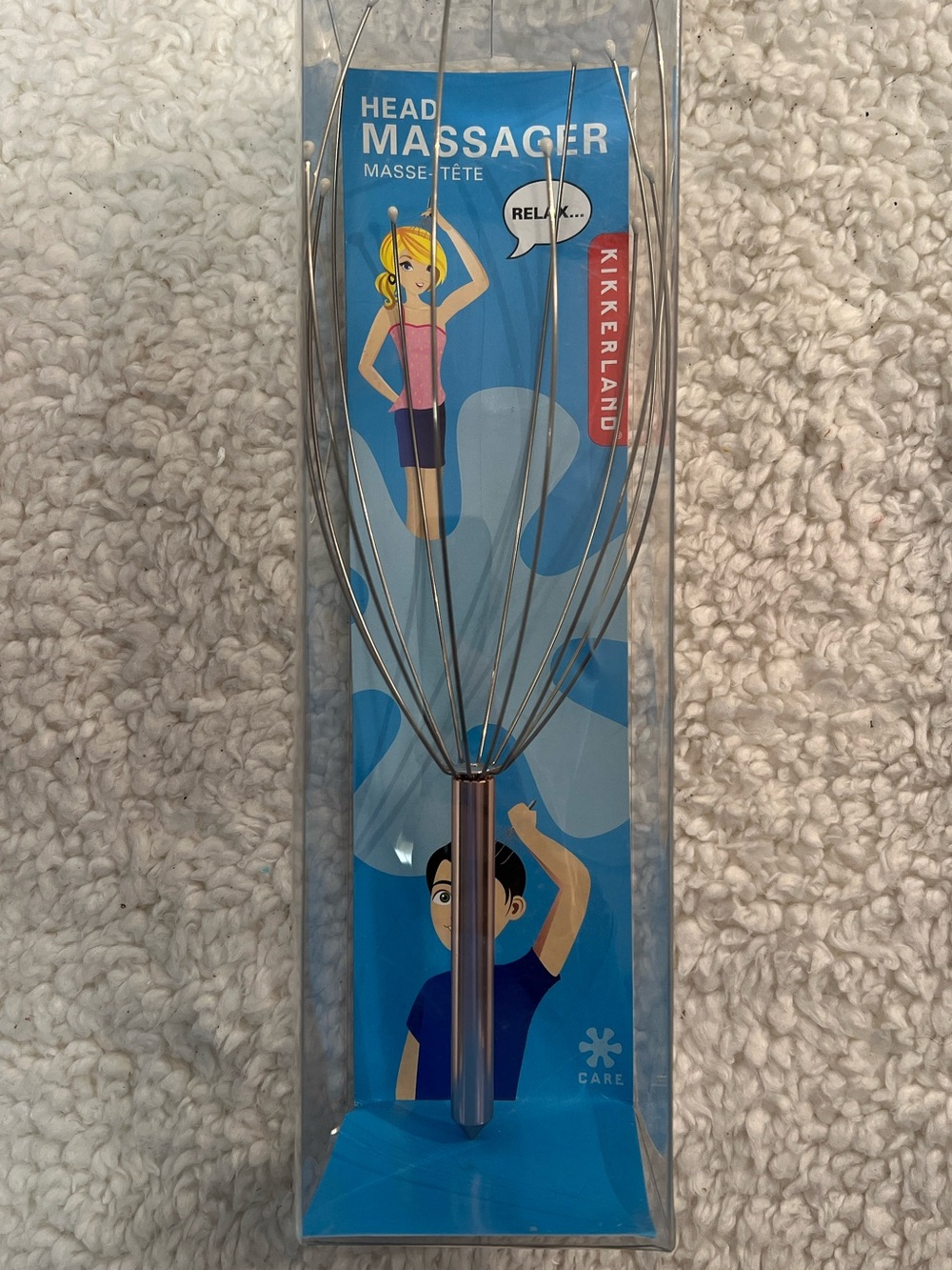 Kikkerland Head Massager w/Copper Handle - Scalp Relaxation Tool